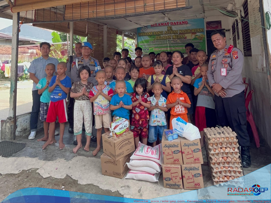 Polda Sumut Berbagi Kebahagiaan dengan Anak Yatim di Bulan Suci Ramadhan